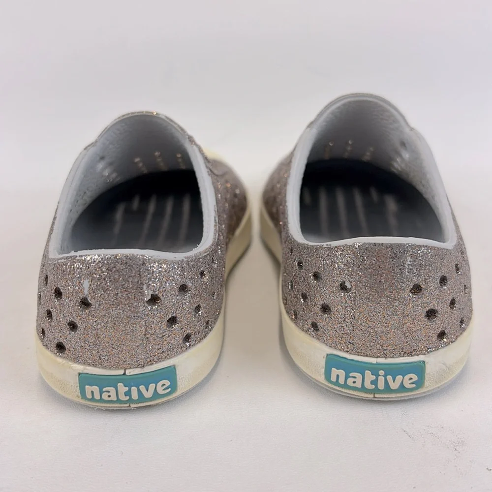 NATIVE Jefferson SlipOn Shoes Kids Glitter Size C6